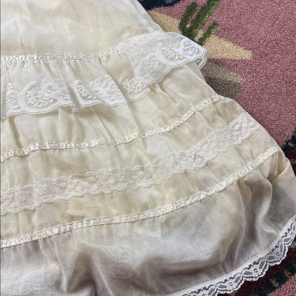 RARE GUNNE SAX VINTAGE DRESS MAXI WESTERN GOWN - Picture 7 of 12